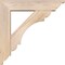 Ekena Millwork Olympic Traditional Smooth Bracket w/ Offset Brace, Douglas Fir, 5 1/2"W x 22"D x 22"H BKT0604X22X22OLY01SDF - alternate 3